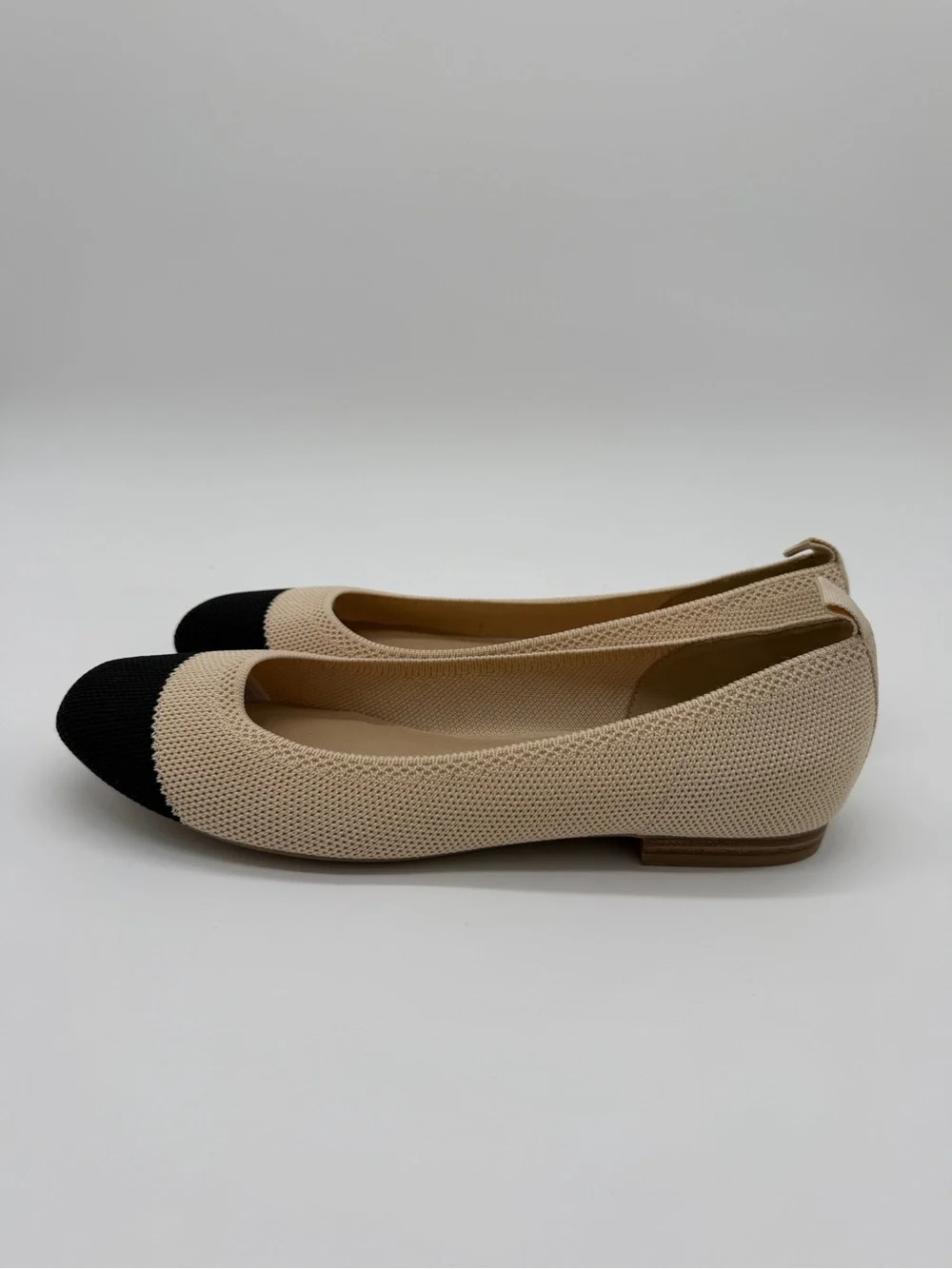 MIA Rasia Ballet Flats Beige Cap Toe Women's - 8.5
